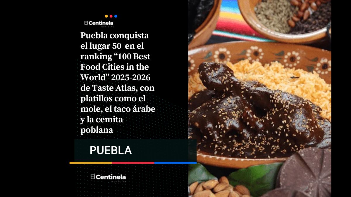 Puebla se alza en el mundo del sabor y entra al top 50 gastronómico de Taste Atlas