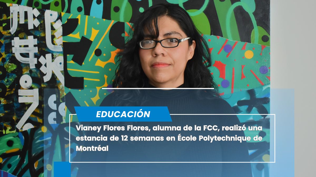 Vianey Flores Flores, estudiante BUAP, una de los siete seleccionados nacionales en el Mitacs Globalink 