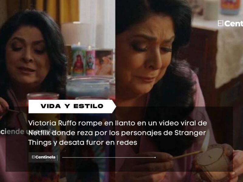 Victoria Ruffo se derrumba al llorar y rezar por los "chamacos" Stranger Things