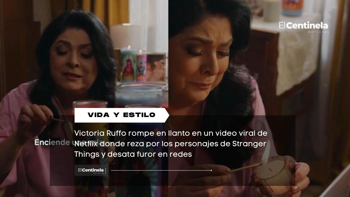 Victoria Ruffo se derrumba al llorar y rezar por los "chamacos" Stranger Things