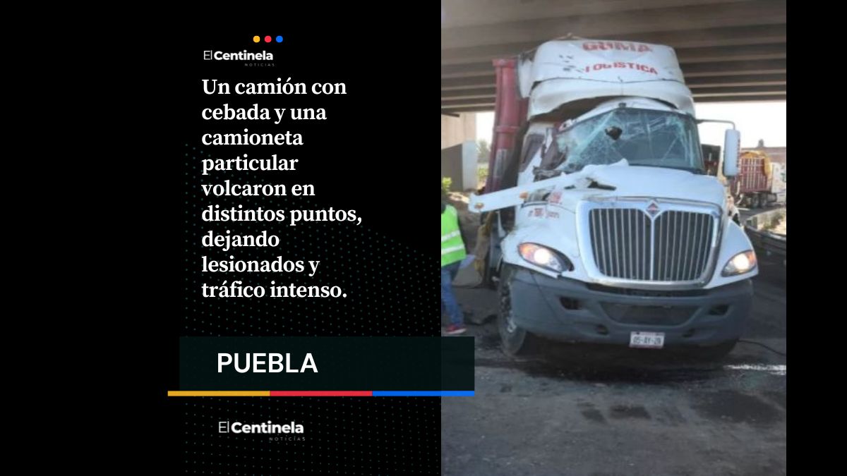 Accidentes de tránsito provocan caos en la autopista México-Puebla y Periférico