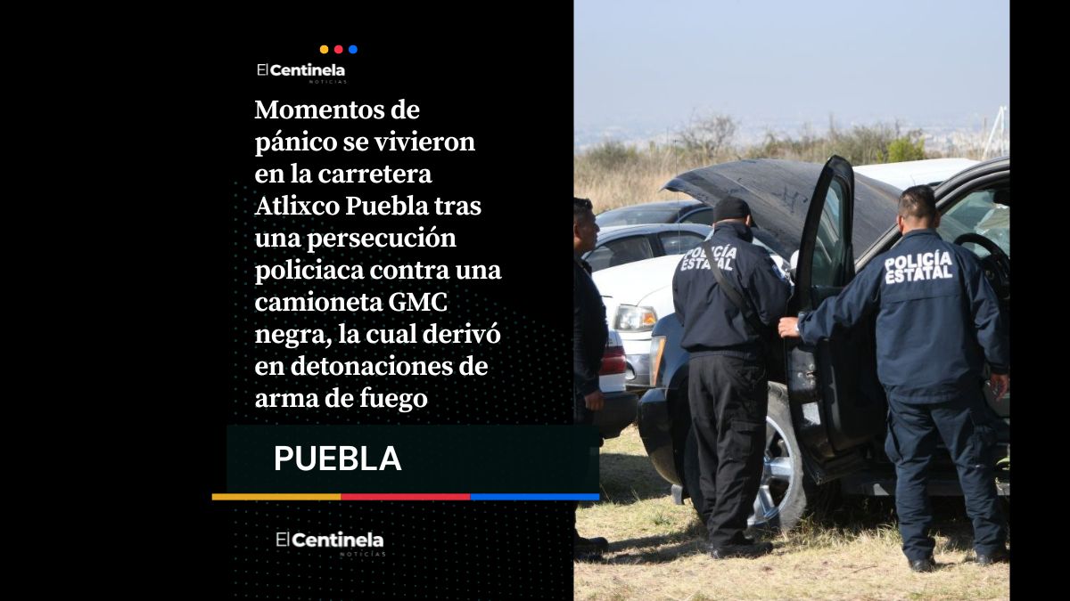Persecución en la Atlixco Puebla desata balacera y pánico entre automovilistas