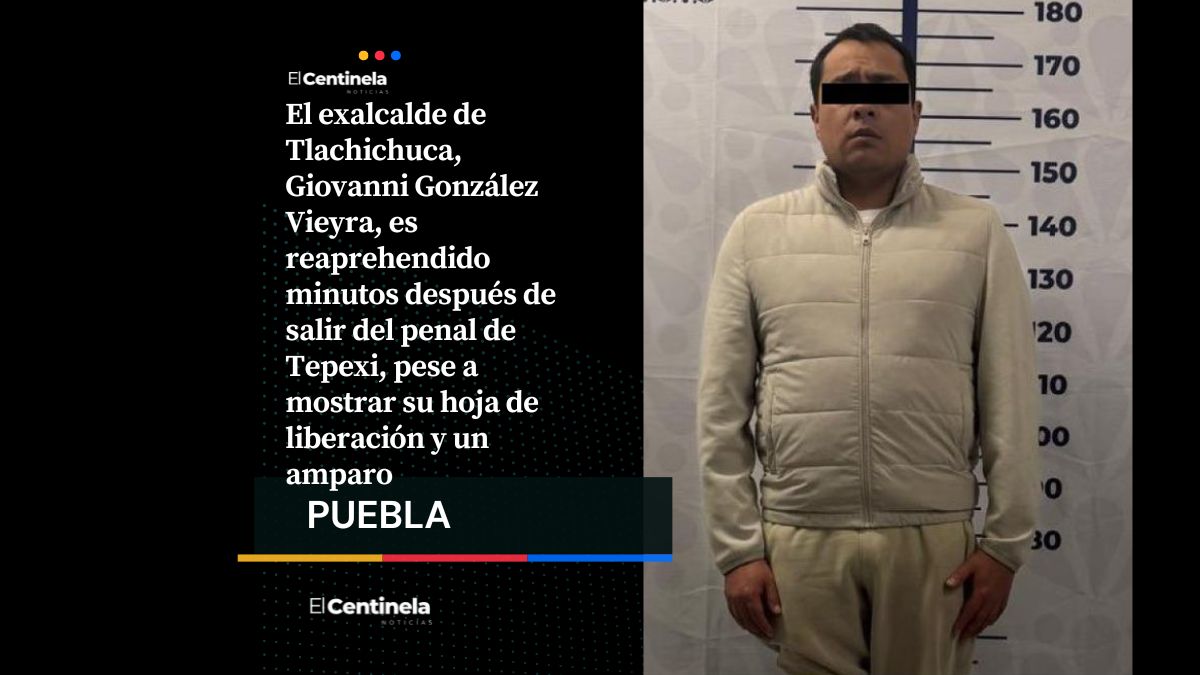 Reaprehenden al exalcalde de Tlachichuca al salir del penal de Tepexi, Fiscalía ejecuta nueva orden