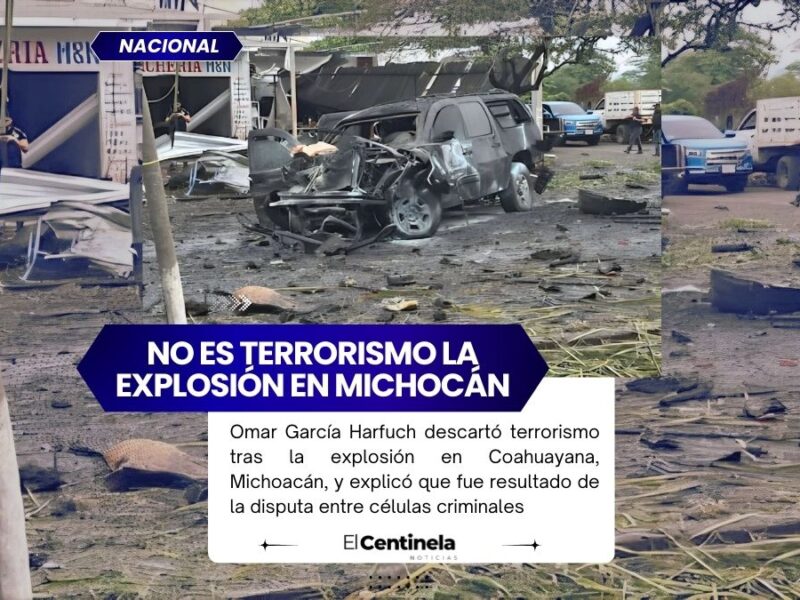 Explosión en Michoacán no fue terrorismo: Harfuch señala disputa entre cárteles