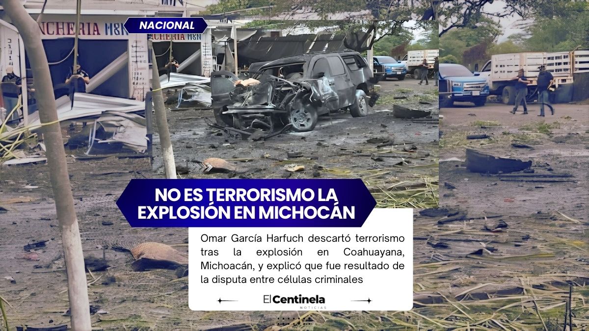 Explosión en Michoacán no fue terrorismo: Harfuch señala disputa entre cárteles