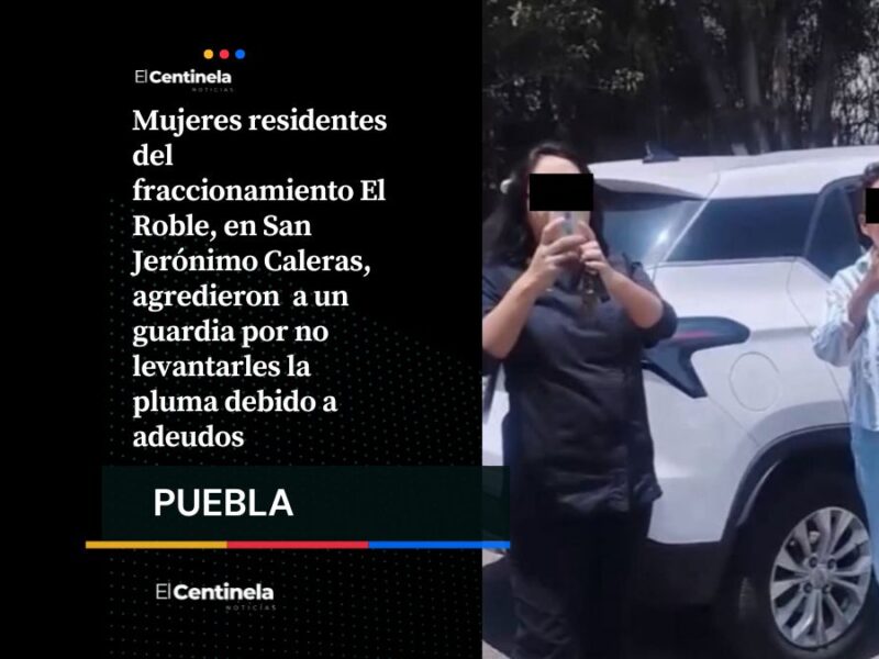 Residentes agreden a guardia de seguridad por negarles acceso en fraccionamiento El Roble