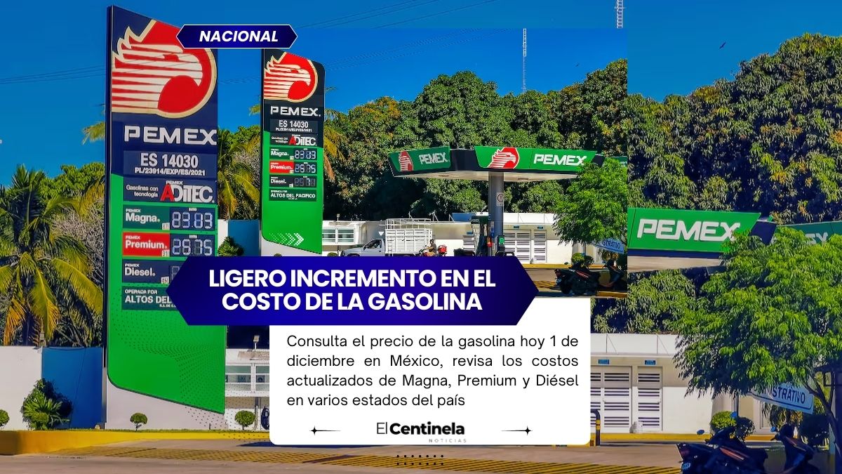 Precio de la gasolina hoy 1 de diciembre en México: así amanecen los costos