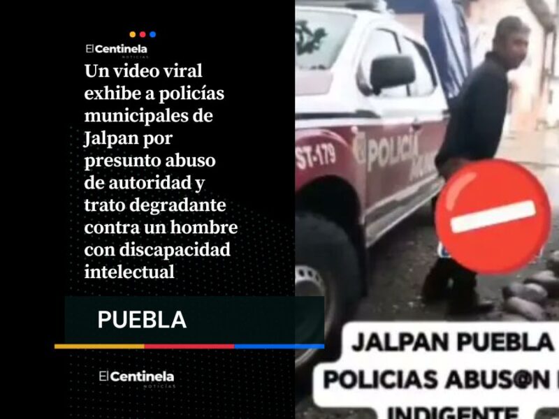 Abuso policial en Jalpan: acusan a oficiales de humillar a hombre con discapacidad