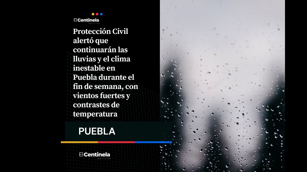 Continúan las lluvias y clima inestable en Puebla, no salgas sin tu paraguas