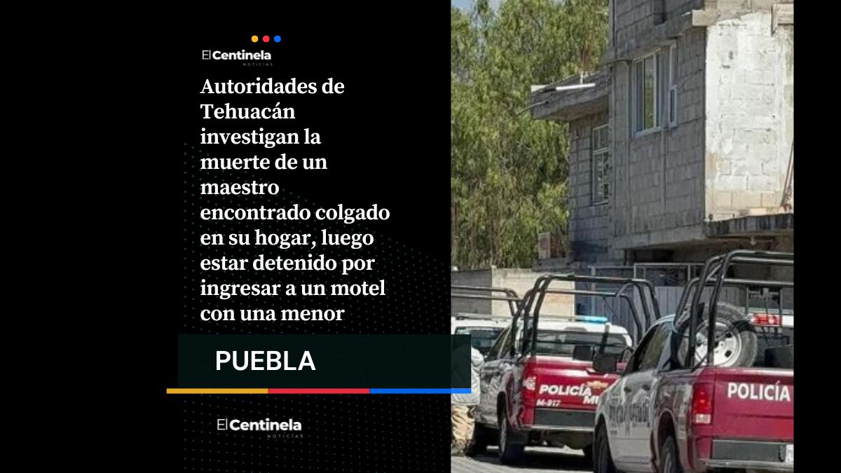 Maestro hallado sin vida en Tehuacán tras denuncias por abuso