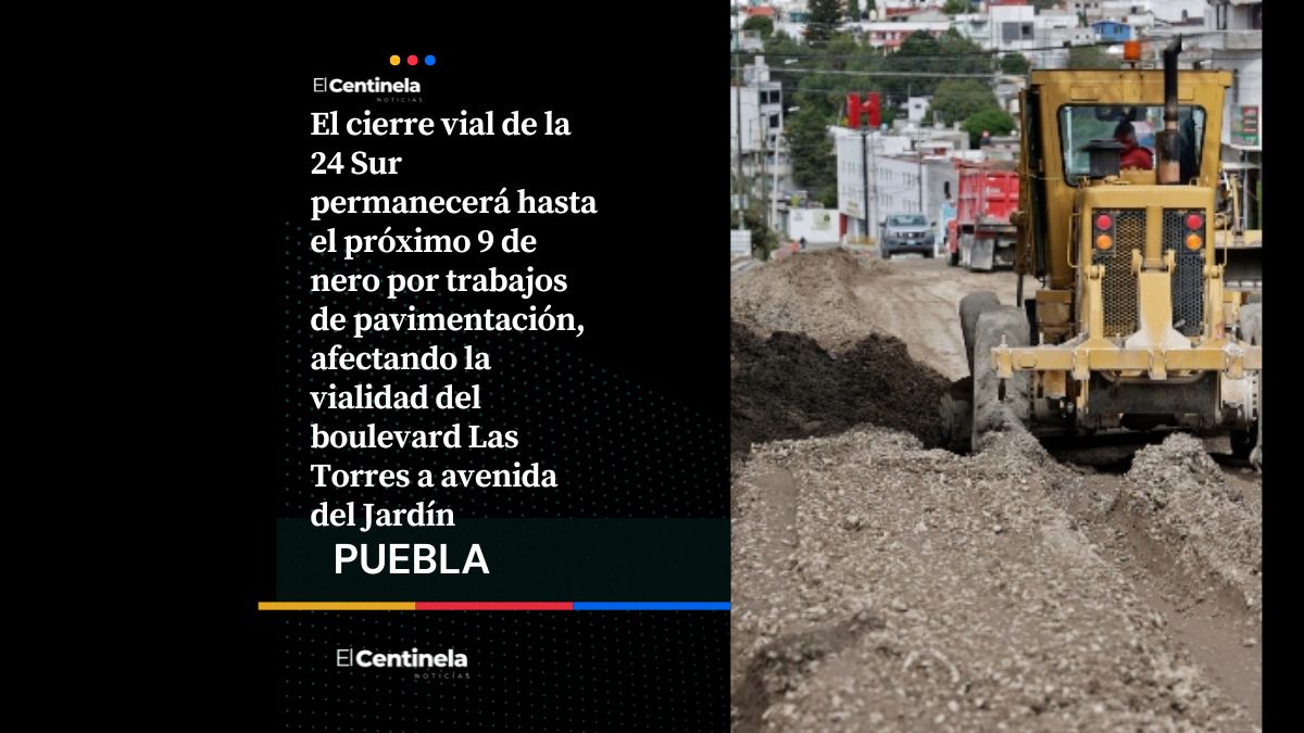 Cierre vial en la 24 Sur por rehabilitación: Avenida Las Torres hasta avenida del Jardín