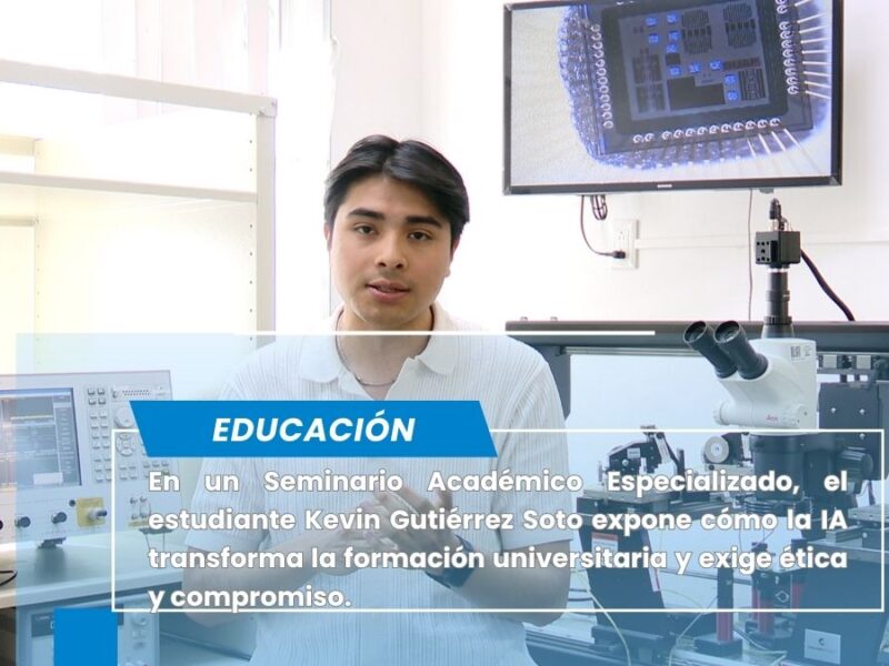 Participará estudiante en Seminario Académico Especializado acerca del uso de la Inteligencia Artificial