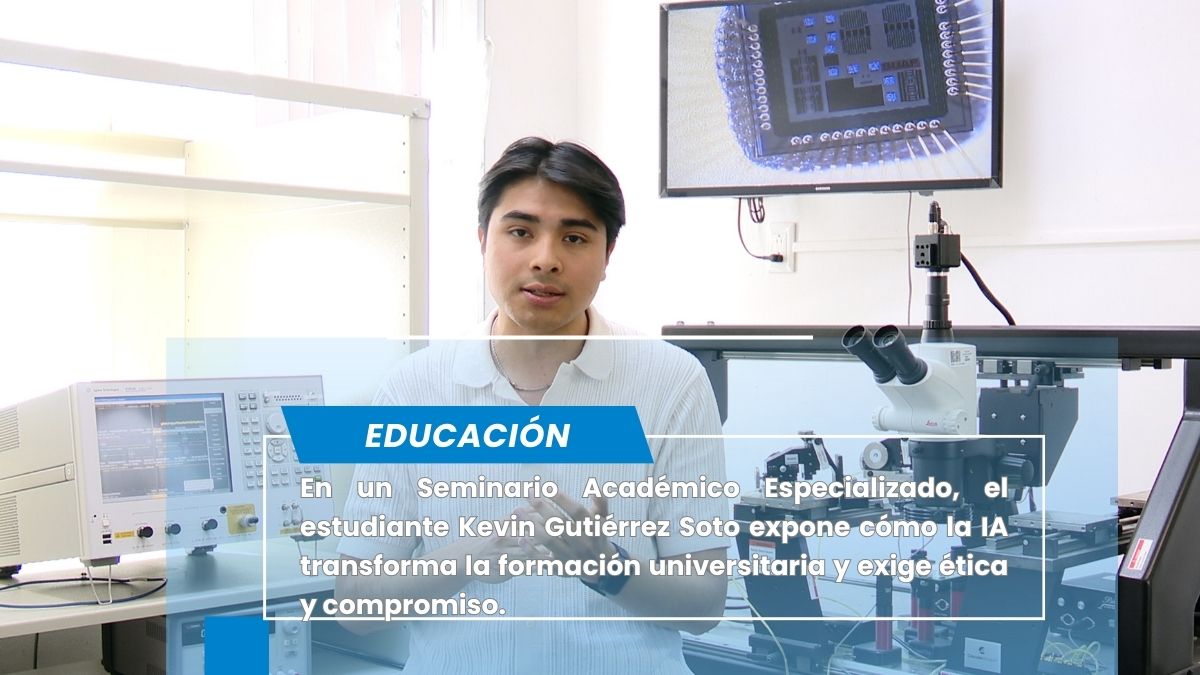 Participará estudiante en Seminario Académico Especializado acerca del uso de la Inteligencia Artificial