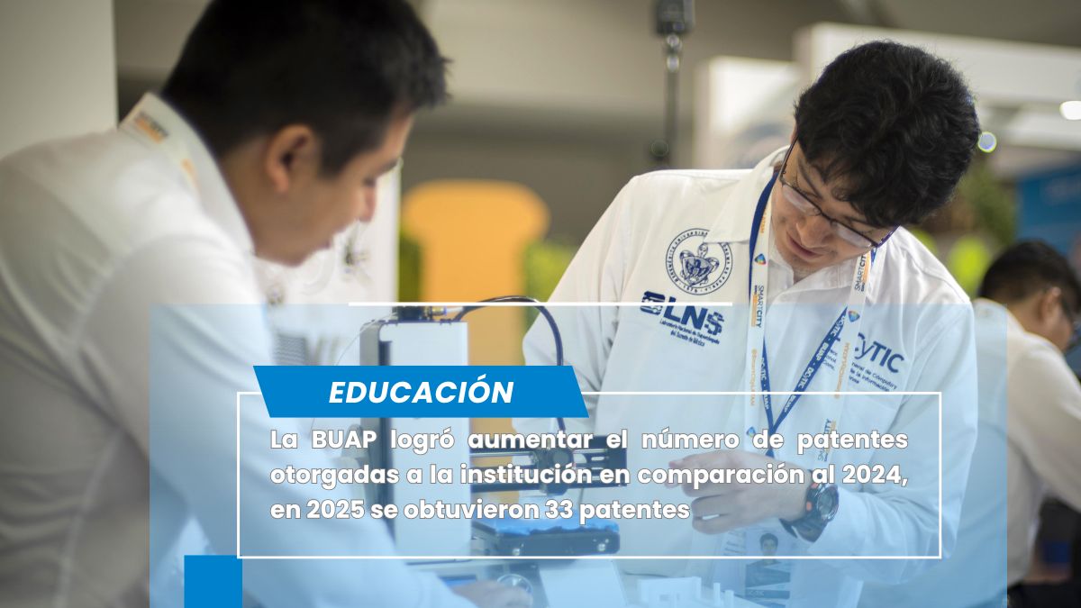 BUAP duplica el número de patentes otorgadas por el IMPI en 2025, sube a 33 patentes