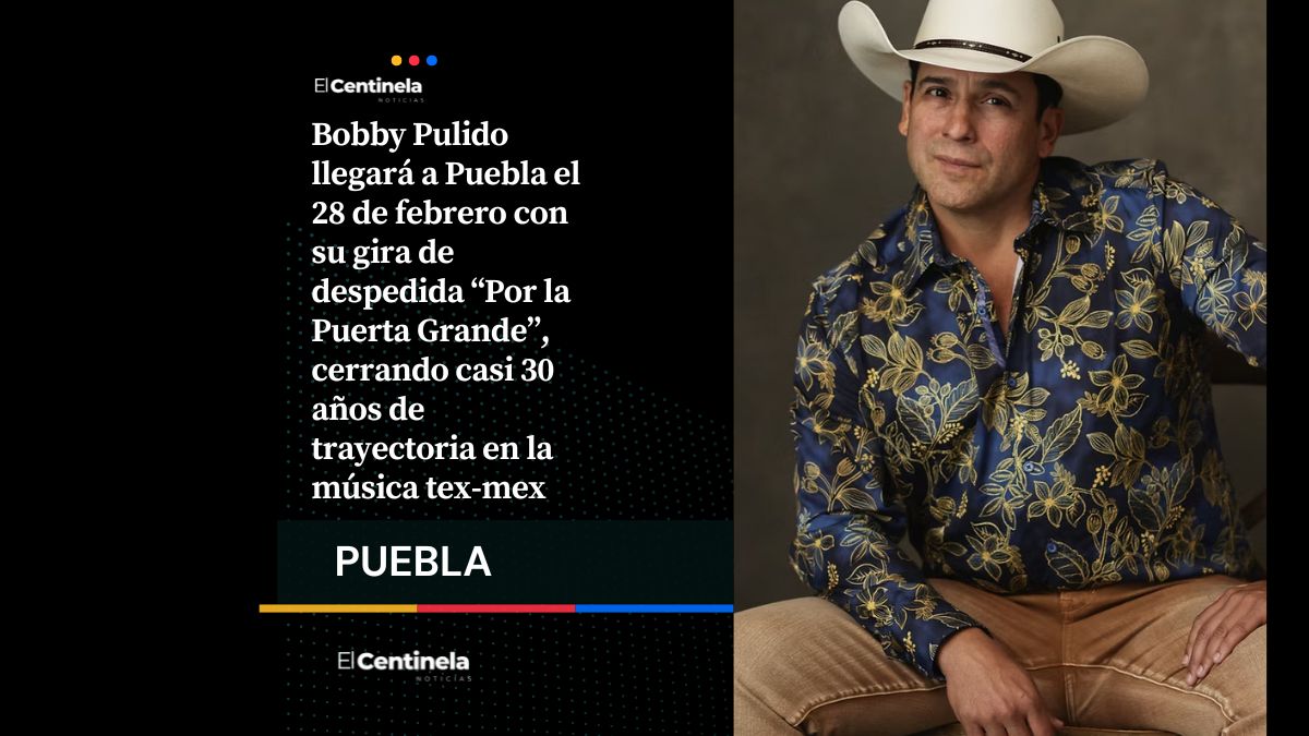 Bobby Pulido se despide de Puebla con “Por la Puerta Grande” en el Auditorio Metropolitano
