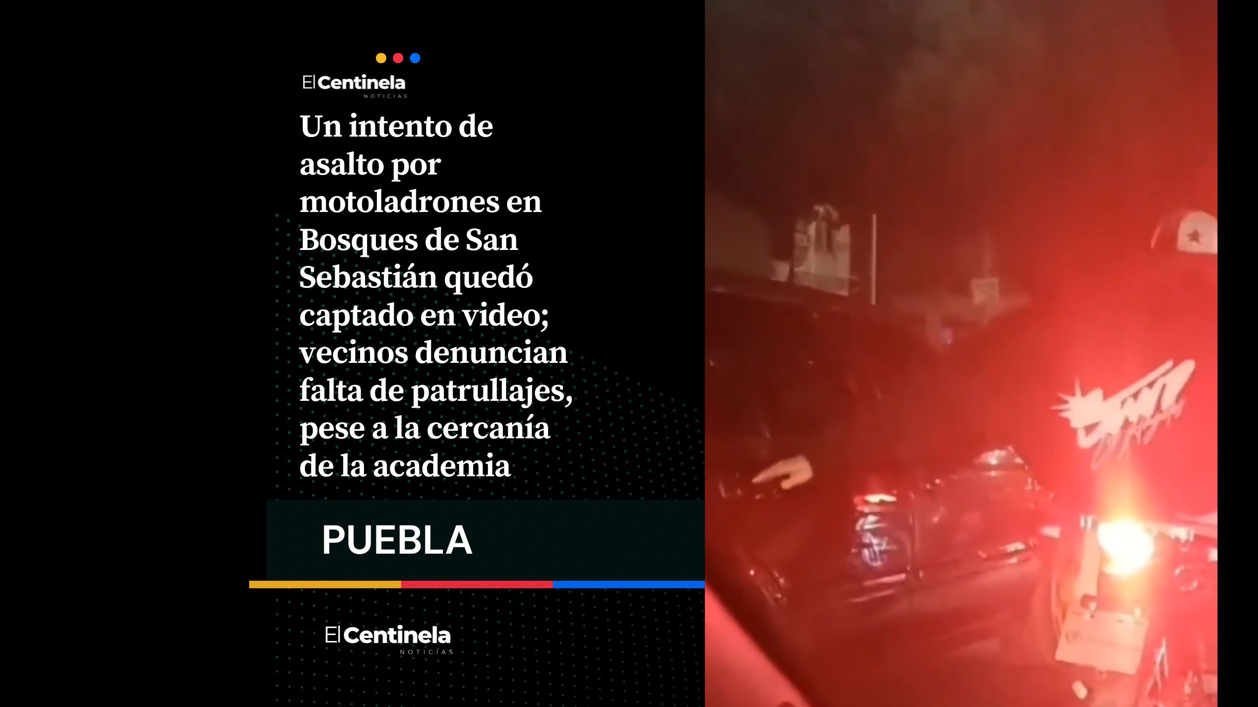 Intento de asalto a automovilista en Bosques de San Sebastián queda grabado