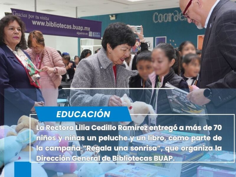La Rectora de la BUAP participa en la campaña “Regala una sonrisa”
