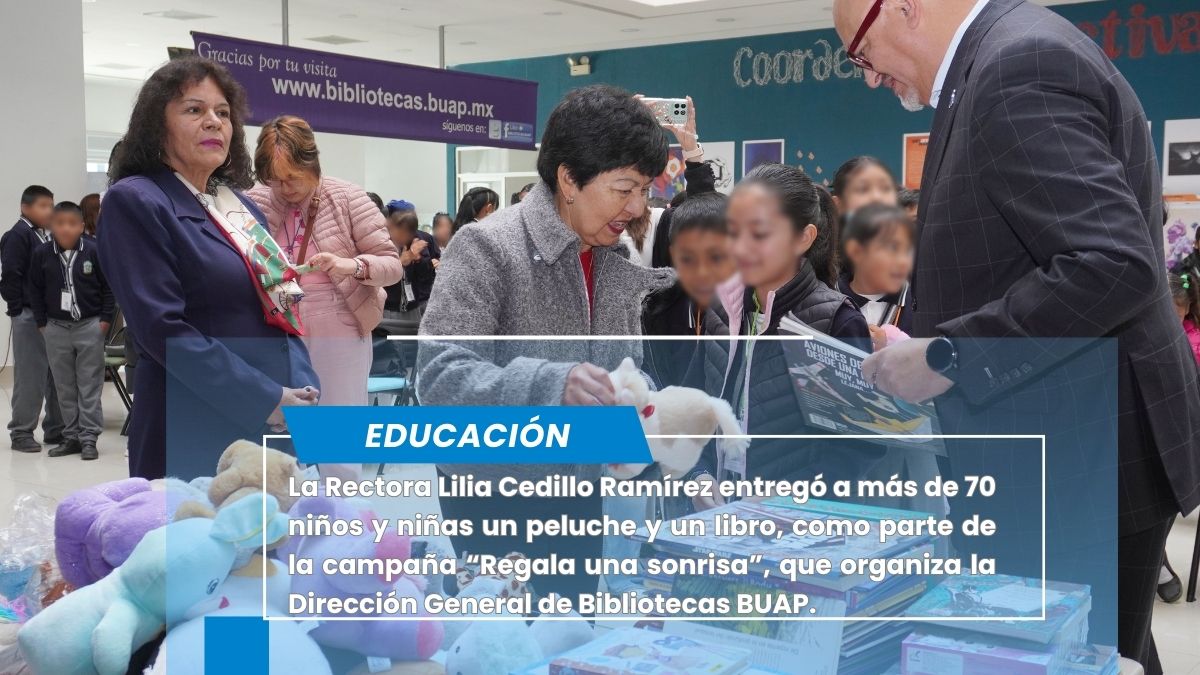 La Rectora de la BUAP participa en la campaña “Regala una sonrisa”