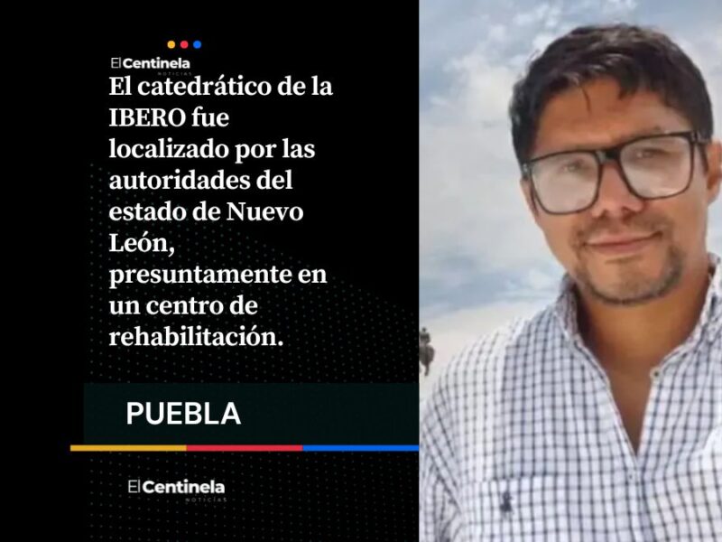 Aparece el maestro de la IBERO luego de intensa búsqueda y manifestación de la comunidad
