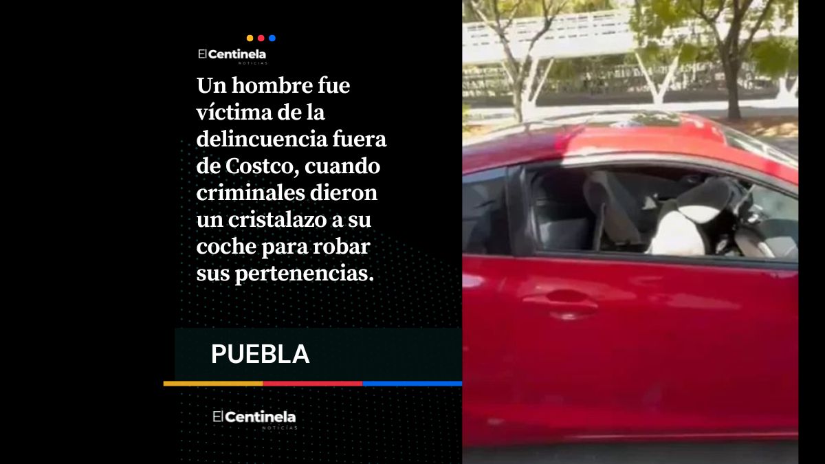 Dan cristalazo a auto afuera de Costco a plena luz del día ¡Ni un policía cerca!