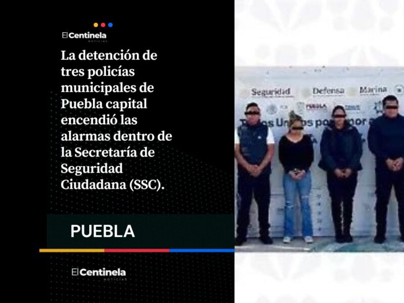 El tercer elemento de la SSC detenido por elementos federales, fue identificado como “Barranco” del área de Asuntos Internos.