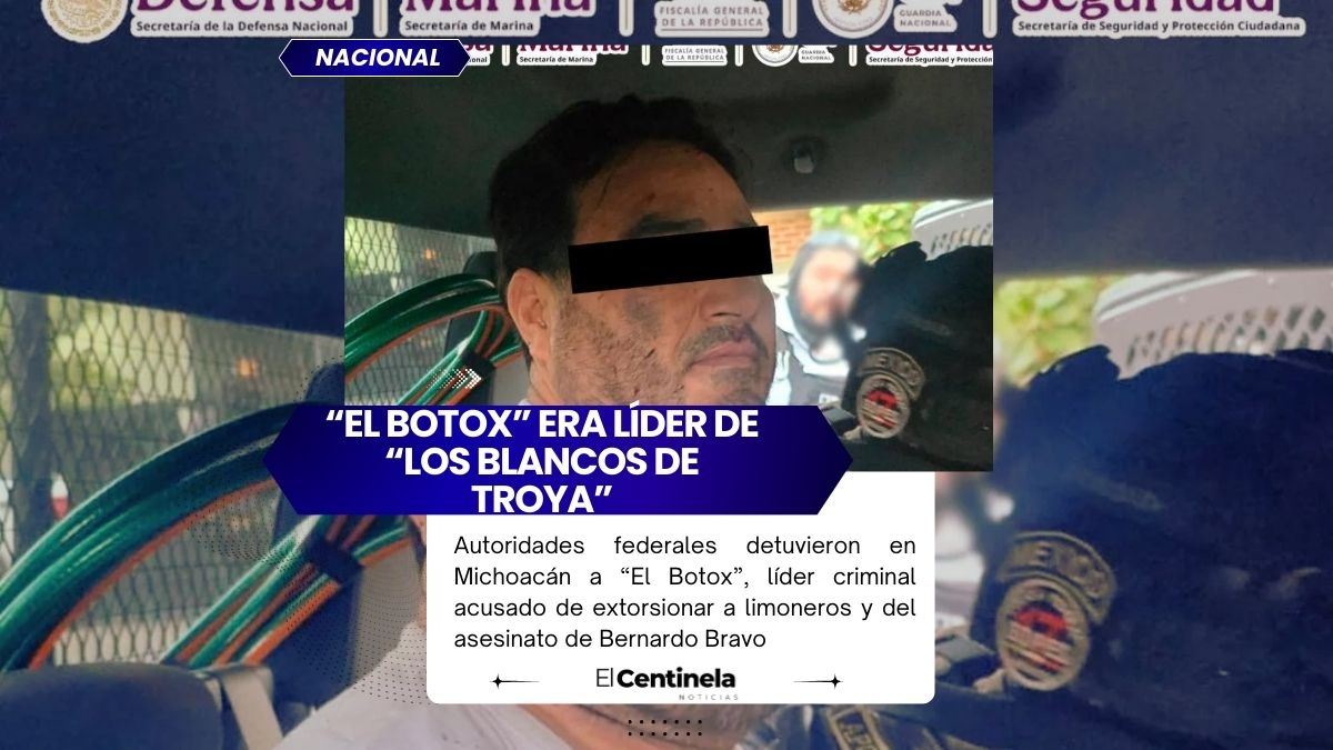 Detienen a “El Botox”, principal extorsionador de limoneros y presunto homicida en Michoacán