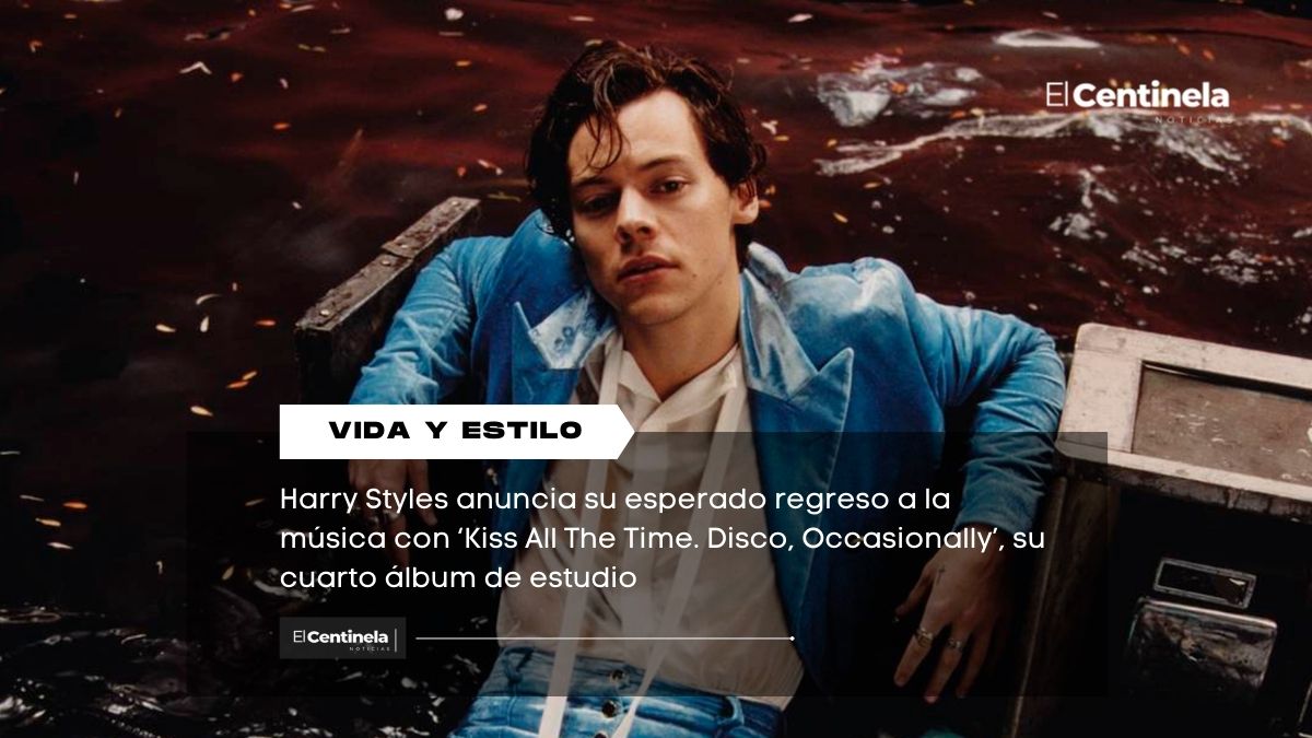 Harry Styles confirma su regreso musical con el álbum ‘Kiss All The Time. Disco, Occasionally’