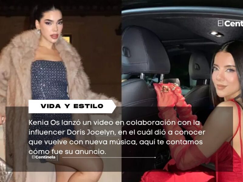 Kenia Os sorprende a sus fans y vuelve con nuevo álbum; así fue su anuncio, en colaboración con Doris Jocelyn