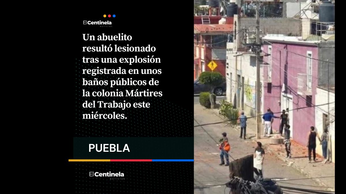 Abuelito resulta lesionado tras explosión en baños públicos de la Mártires del Trabajo