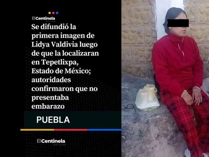 Primera foto de Lidya Valdivia en Edomex revela que no estaba embarazada ni secuestrada
