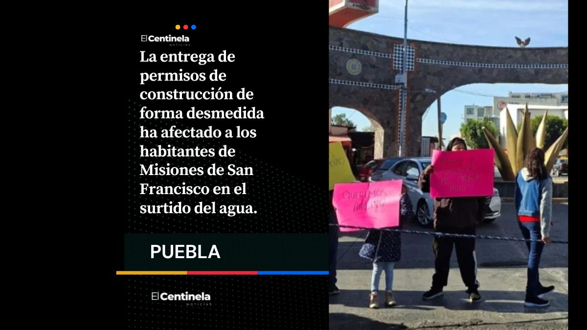 Habitantes cierran acceso a Misiones de San Francisco en Coronango; exigen agua y freno a permisos de construcción
