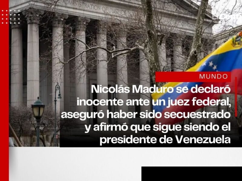 “Fui secuestrado y sigo siendo presidente”: Nicolás Maduro se declara no culpable ante tribunal