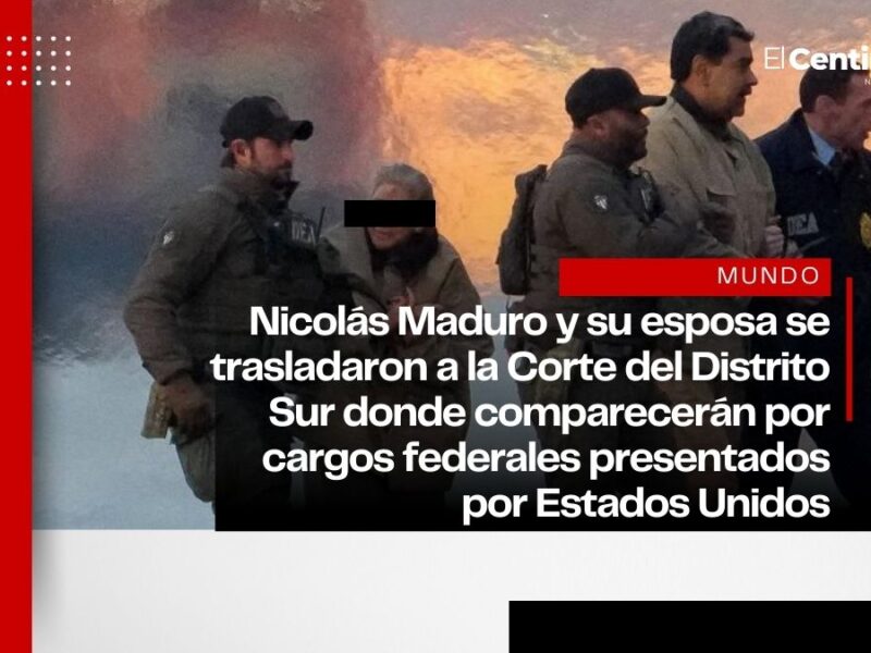 Nicolás Maduro es trasladado a la Corte de Nueva York para su comparecencia judicial