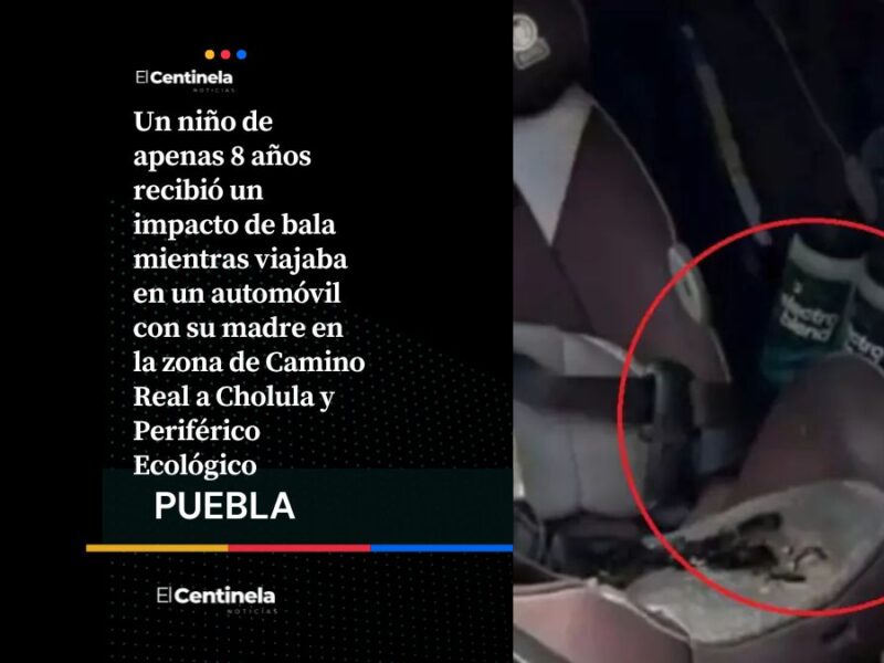 Menor recibe impacto de bala perdida en Periférico Ecológico y se mantiene hospitalizado
