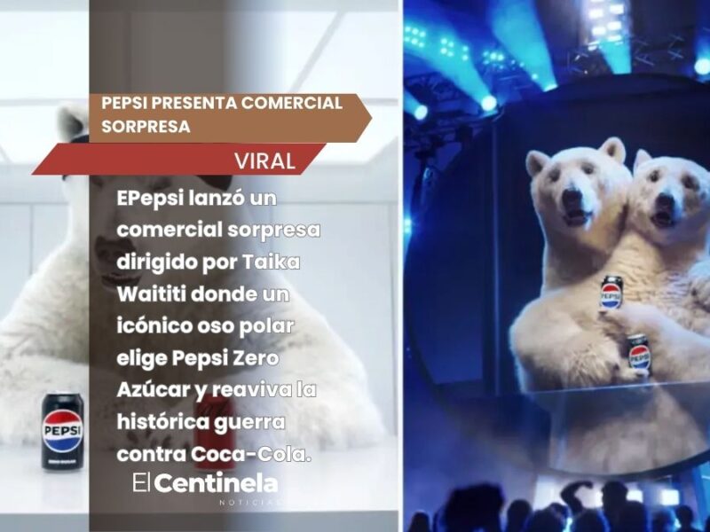 Pepsi presenta comercial sorpresa con oso polar rumbo al Super Bowl LX