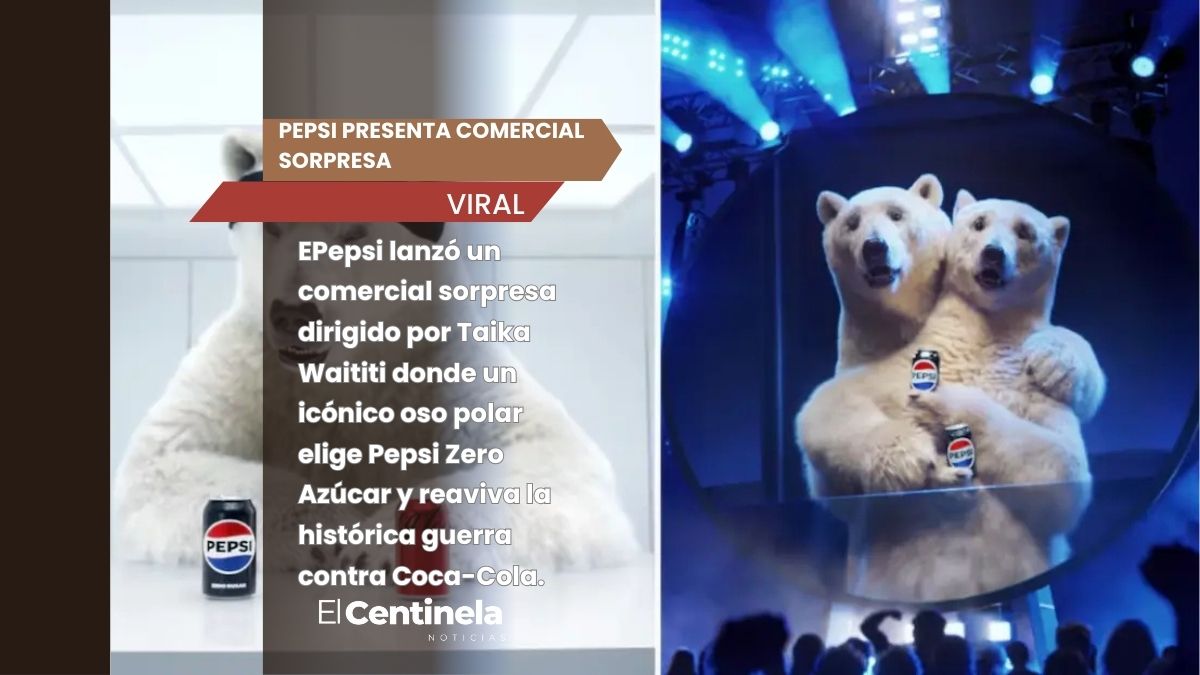 Pepsi presenta comercial sorpresa con oso polar rumbo al Super Bowl LX