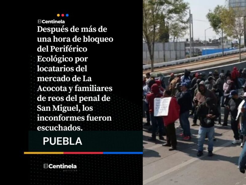 Protesta en Periférico: familiares de reos piden trasladar a extorsionador del penal de San Miguel