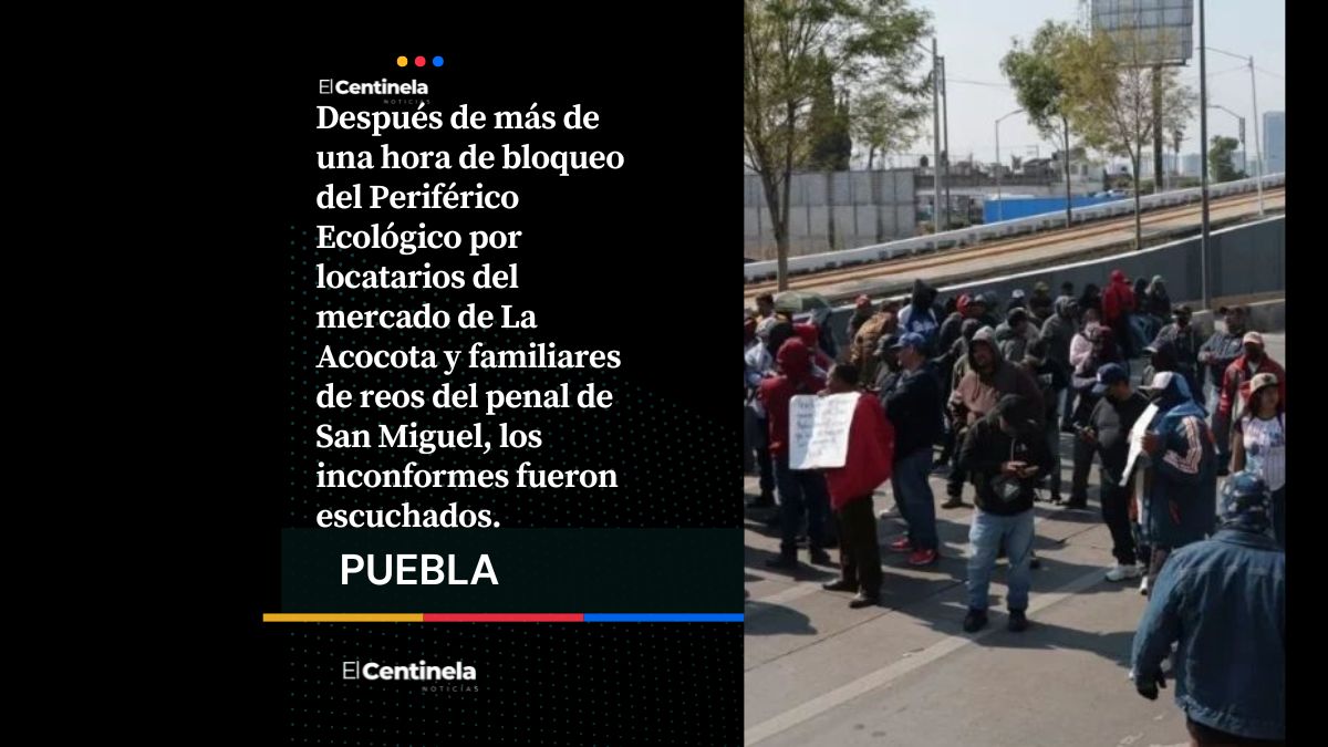 Protesta en Periférico: familiares de reos piden trasladar a extorsionador del penal de San Miguel