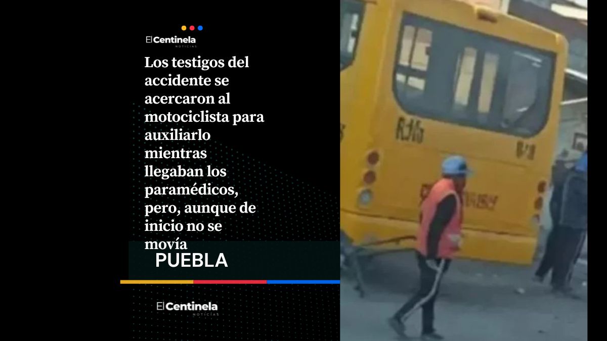 Otra de cafres: Ruta 10 choca vs motociclista en San Jerónimo Caleras