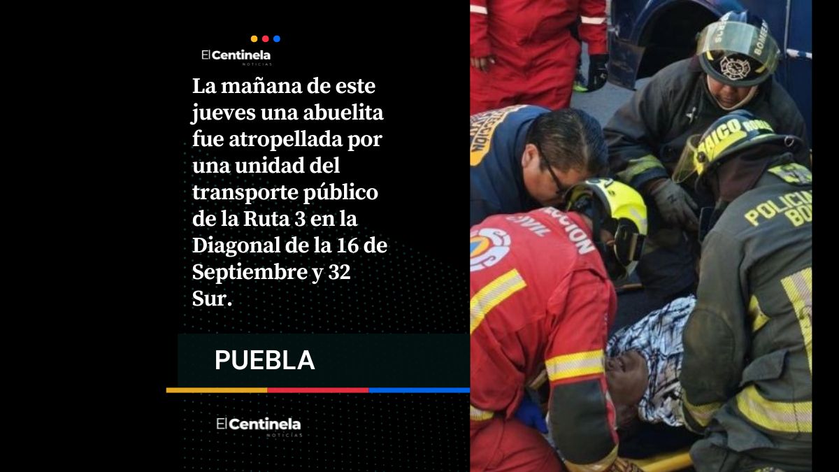 De milagro vive: Ruta 3 pasa sobre abuelita en la 16 de Septiembre