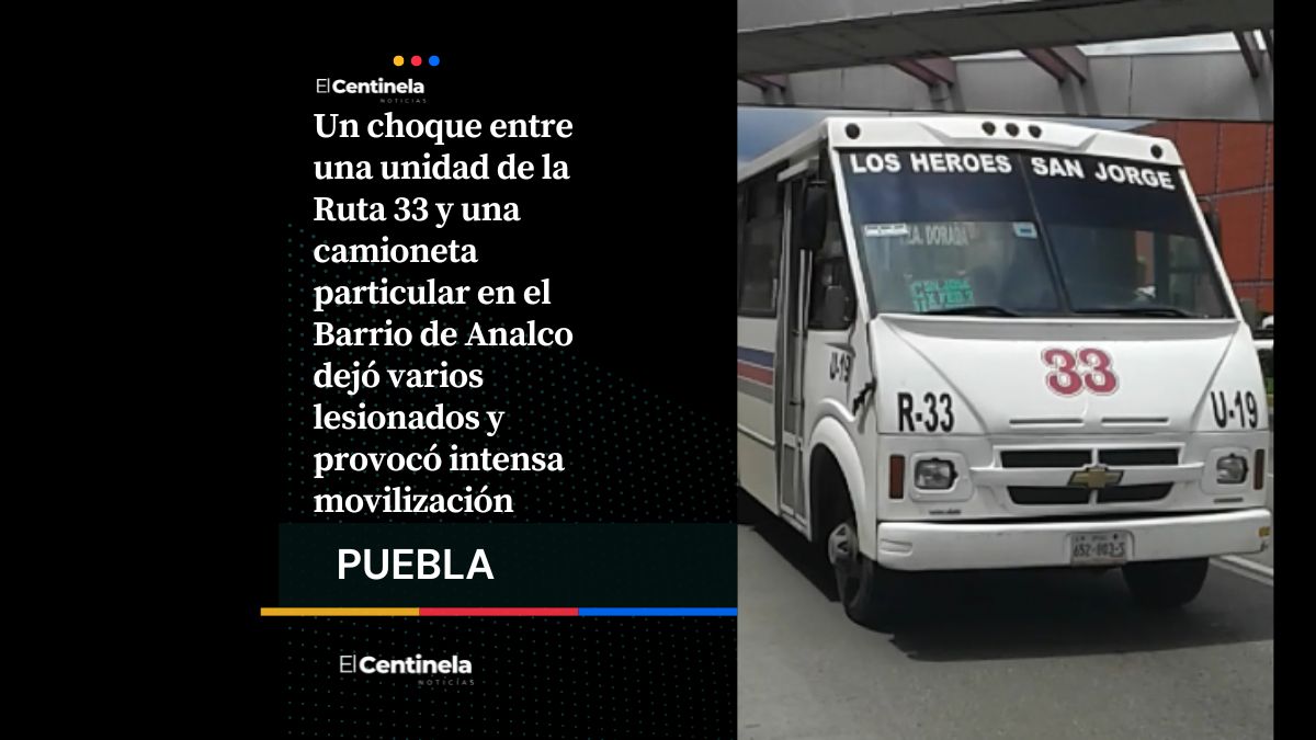Choque entre Ruta 33 y camioneta en el Barrio de Analco deja varios lesionados y caos vial