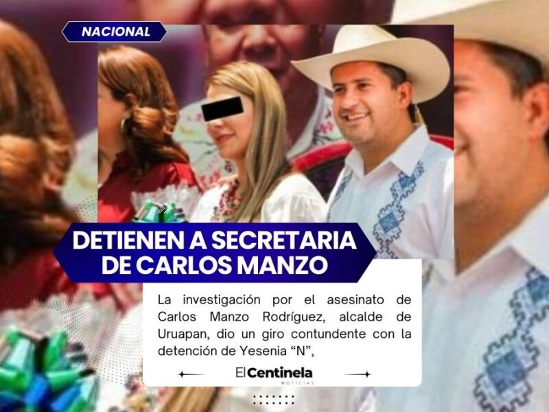 Detienen a secretaria particular de Carlos Manzo y Grecia Quiroz; la ligan a asesinato del alcalde