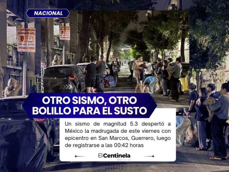 Sismo magnitud 5.3 despierta a México; epicentro nuevamente en San Marcos, Guerrero
