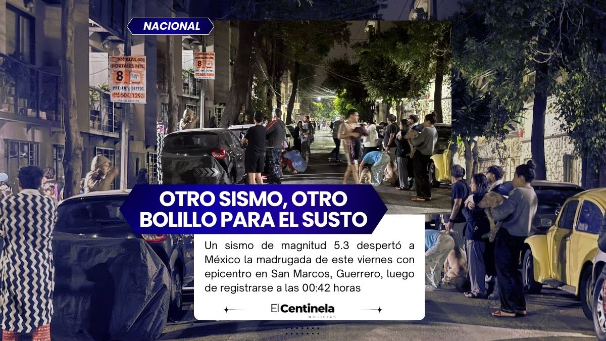 Sismo magnitud 5.3 despierta a México; epicentro nuevamente en San Marcos, Guerrero