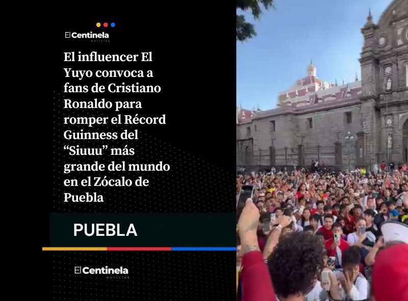 Puebla va por el Récord Guinness del “Siuuu” más grande del mundo con El Yuyo
