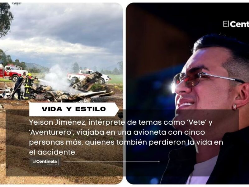 Muere Yeison Jiménez en accidente aéreo, el cantante colombiano que soñó que su aeronave se estrellaba