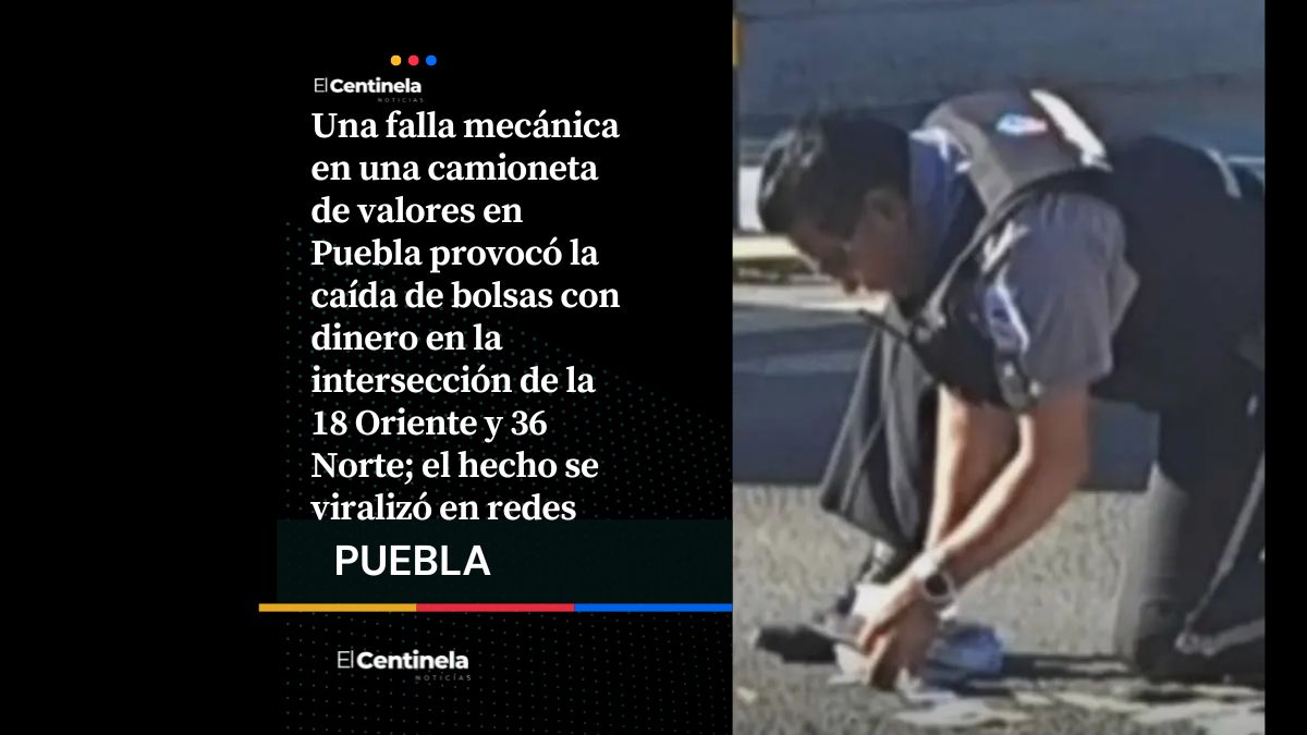 Al estilo Hollywod cae "lluvia de billetes" falla en camioneta provoca caída de dinero en plena calle