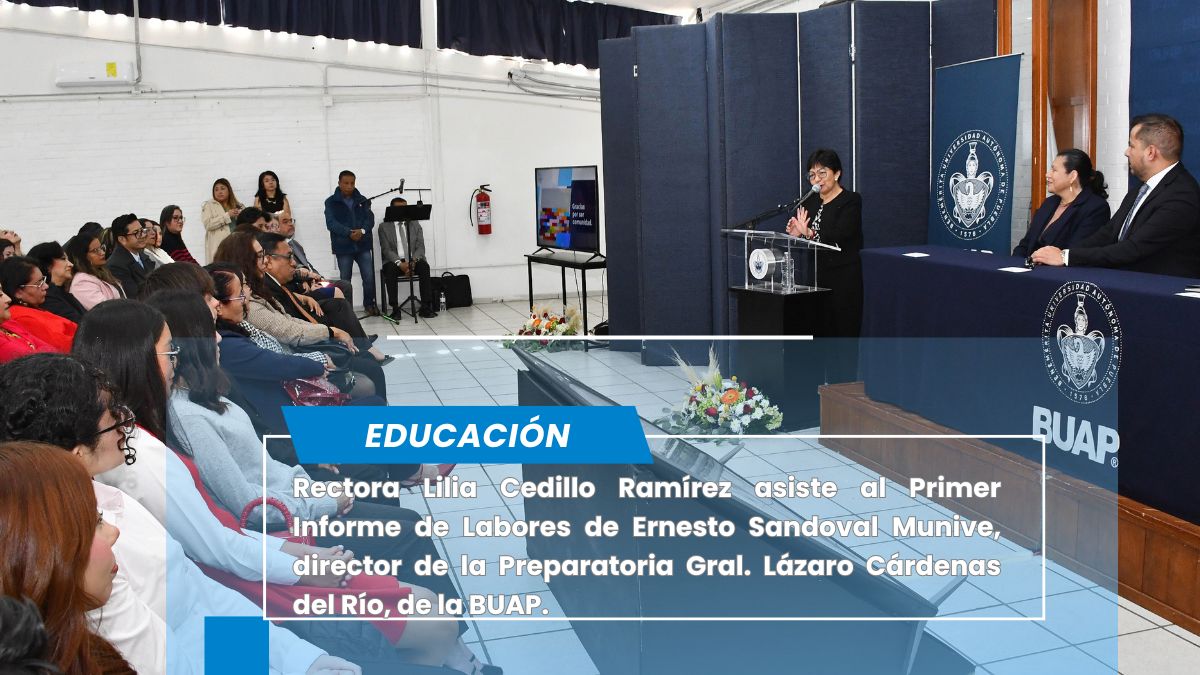 Preside Rectora informe de labores del director de la Preparatoria Gral. Lázaro Cárdenas del Río