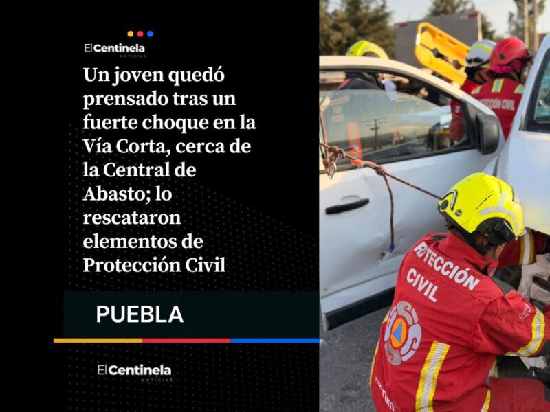 Joven sobrevive tras quedar prensado en brutal choque cerca de la Central de Abastos