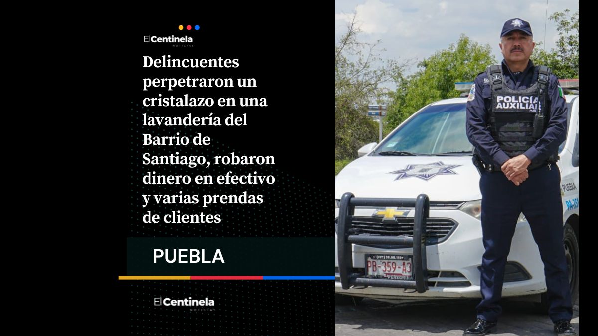 Golpe en lavandería del Barrio de Santiago: de un cristalazo roban dinero y prendas de clientes